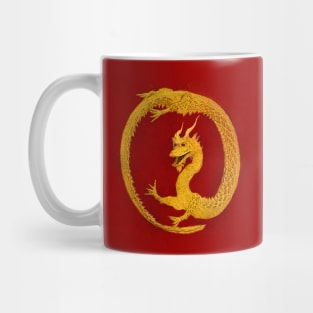 Golden Dragon Circle Mug